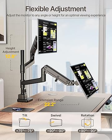 Deskify Modular Monitor Arm Duo