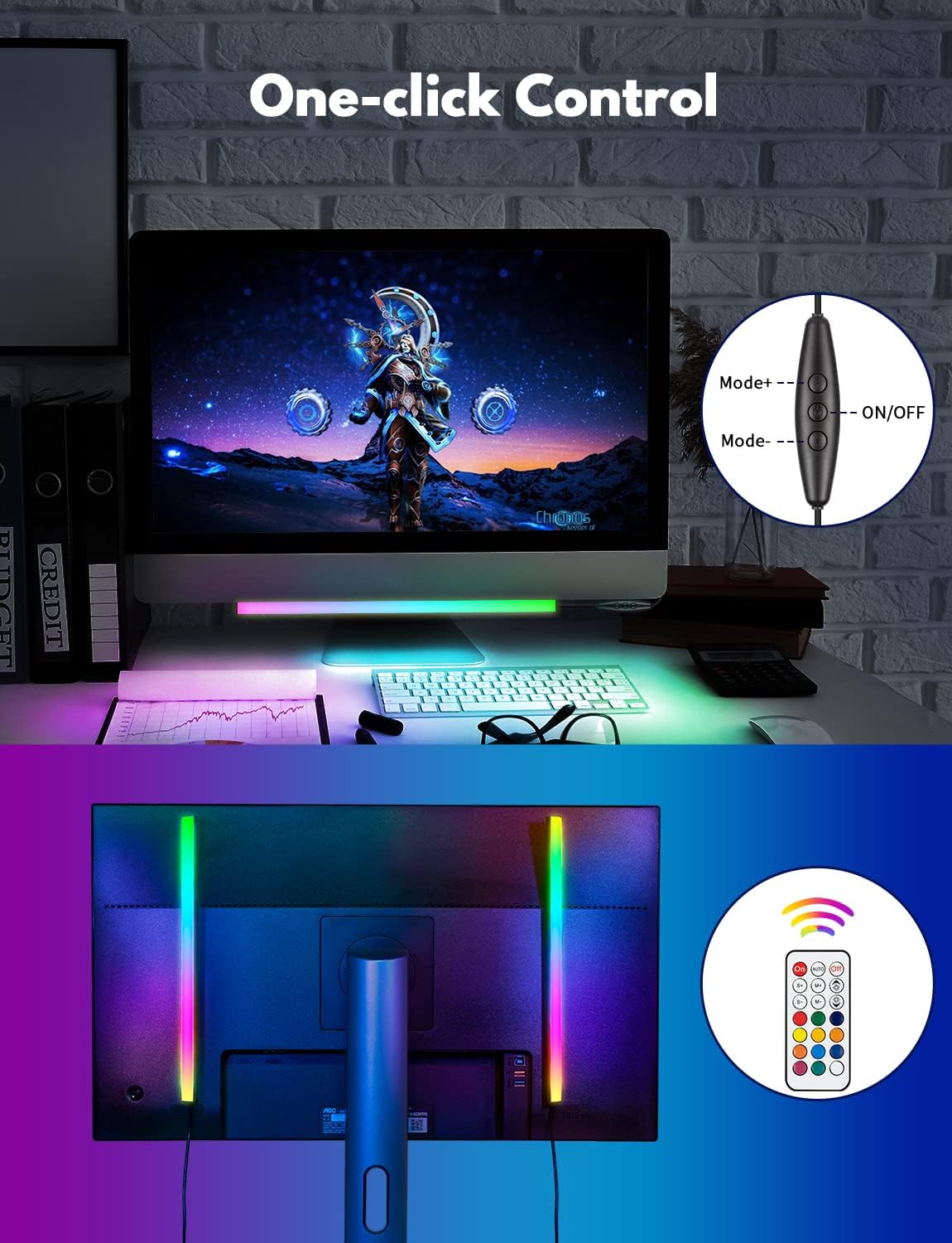 AuraDesk RGB Ambient Lighting Kit